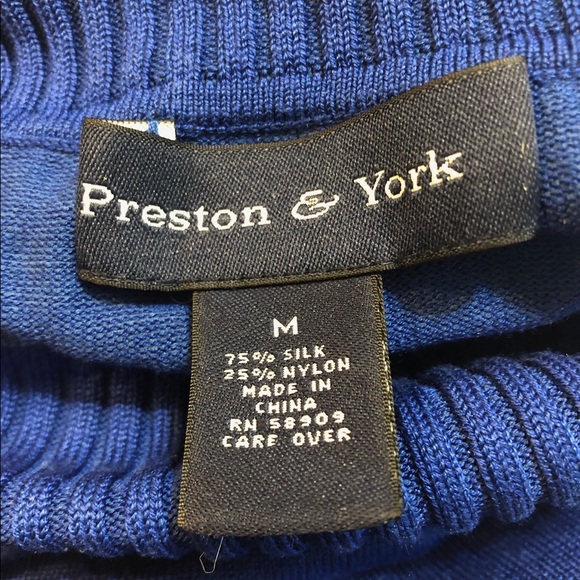 Sweater-royal blue turtle neck - Picture 7 of 7